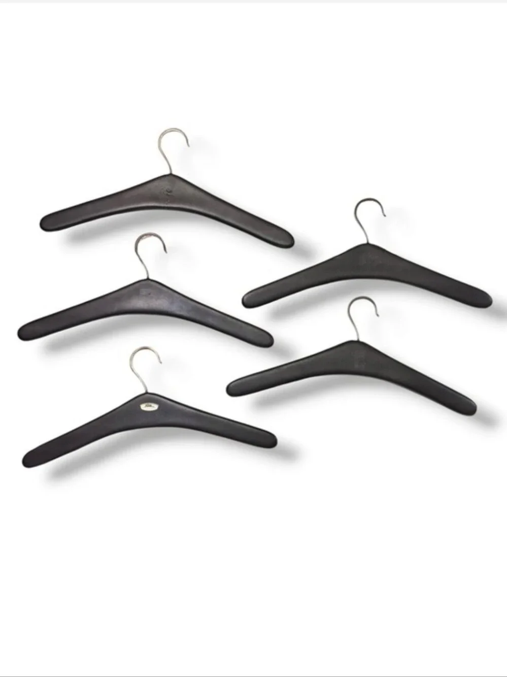 LIA OF SWITZERLAND Mid Century Luxury Covered Hangers Set of 5 VINTAGE